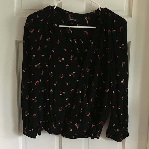 Madewell Tops - Madewell 3/4 Sleeve wrap blouse